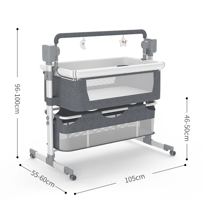Electric Baby Crib Cradle size