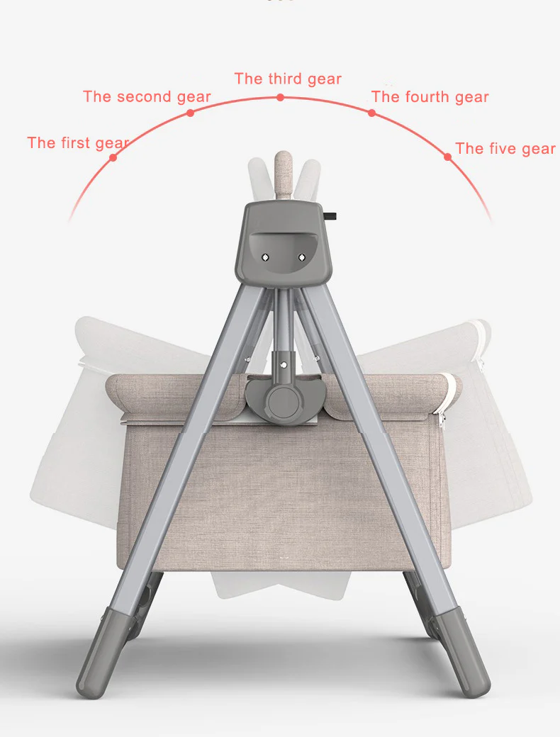 Baby Cradle with Five-gear swing amplitude