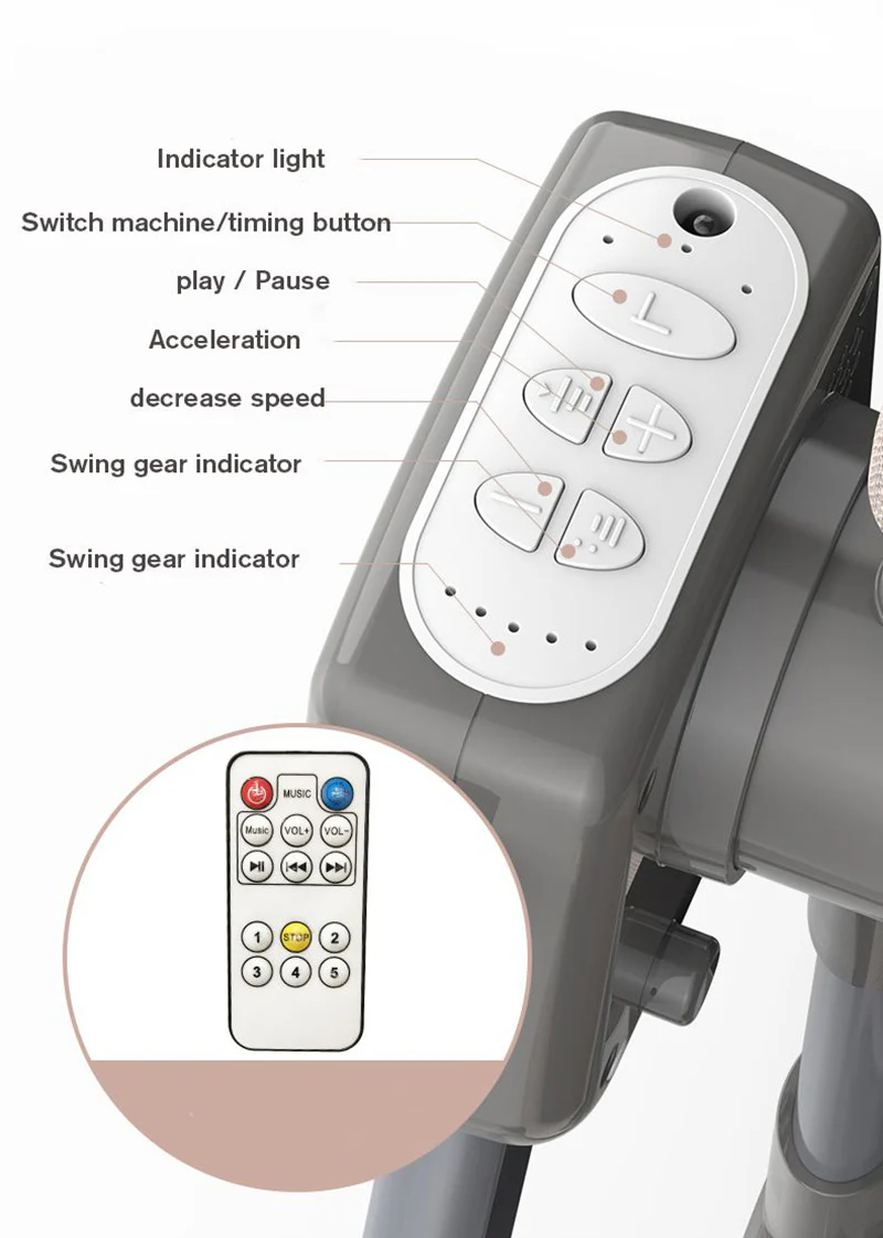 Two Ways to Control Baby Crib Cradle