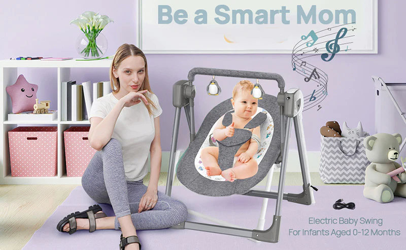 Electric Baby Swing Portable Electric Baby Rocker Baby Rocking Chair